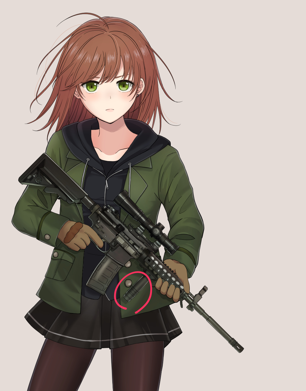 画像をダウンロード 銃 女の子 イラスト イラスト画像